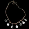 370 Collar de hilo y cuentas