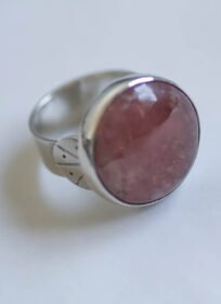 127 Anillo de plata con rodocrocita