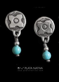 562 Aros con turquesa