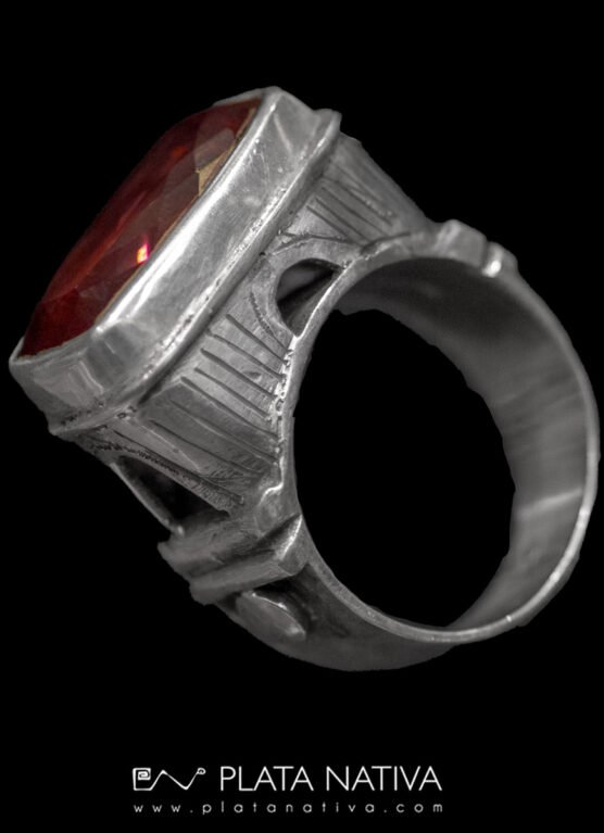 175 Anillo con granate - Imagen 2