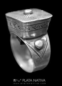 anillo de plata