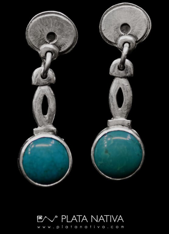 aros con turquesa