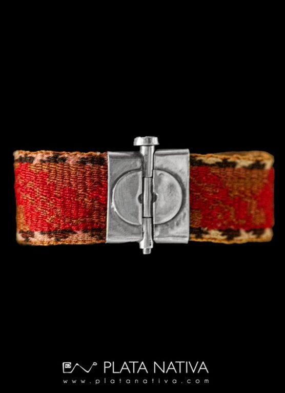 118 Pulsera de tejido antiguo