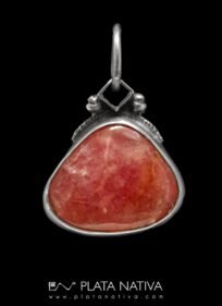 colgante con rodocrosita