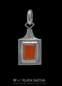 colgante cuadrado coral