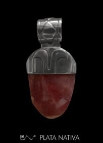 colgante con rodocrosita