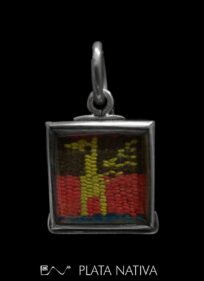 colgante tejido