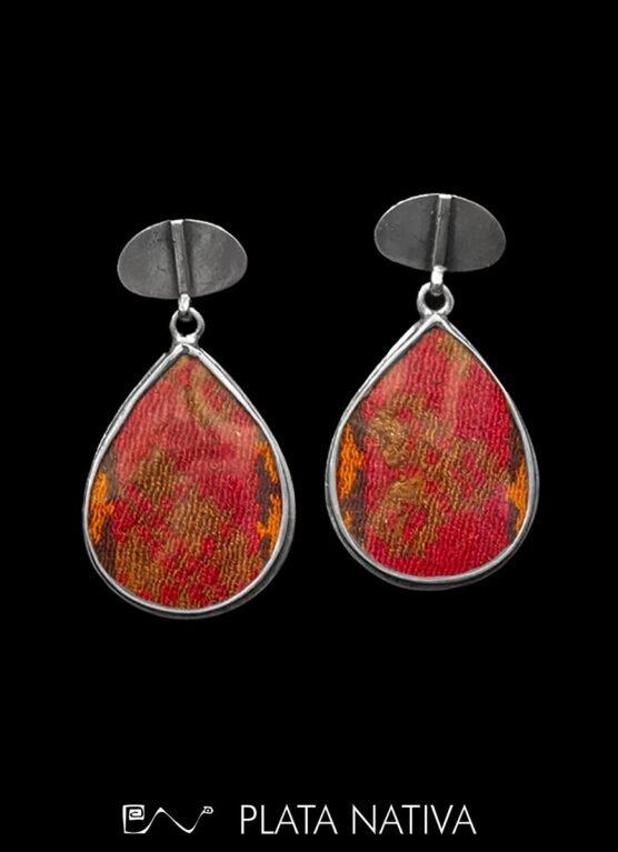 746 Aros con textil antiguo
