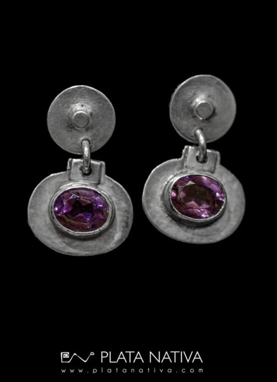 780 Aros con amatista