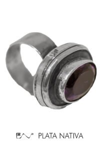 Anillo con amatista