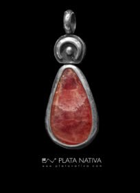 Colgante con rodocrosita